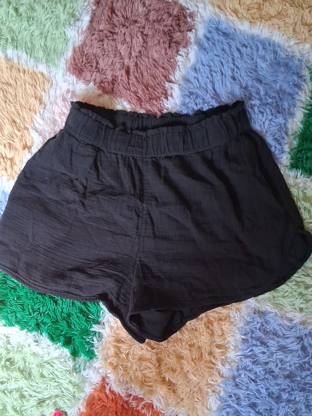 Universal Thread Black Elastic-Waist Lounge Shorts